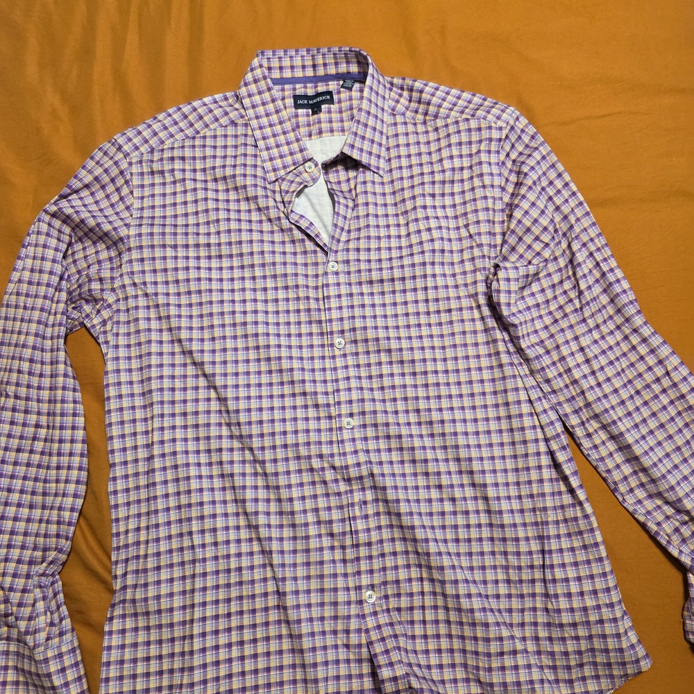 Stylish Purple Checkered Men's Shirt
